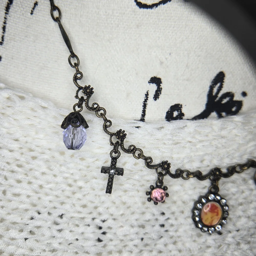 Charming Multi-Color Pendant Necklace - Picture 4 of 6